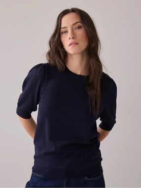 Premise Classic Navy Knit Top